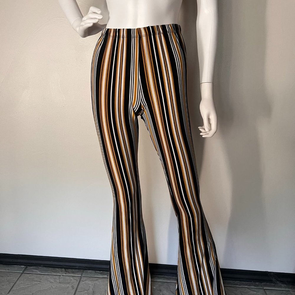 striped soft leggings